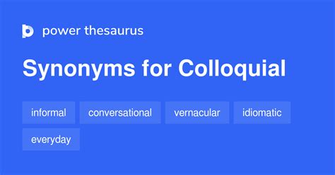 synonym colloquial